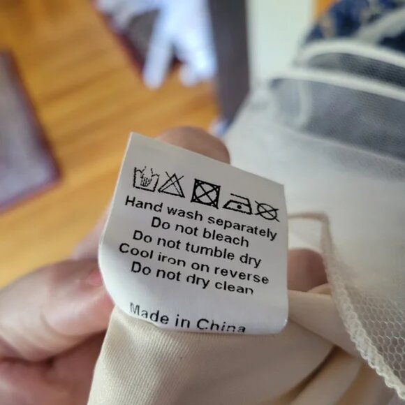 Chi Chi London Cream & Navy Lace Tulle Midi Dress Modcloth - Picture 7 of 7